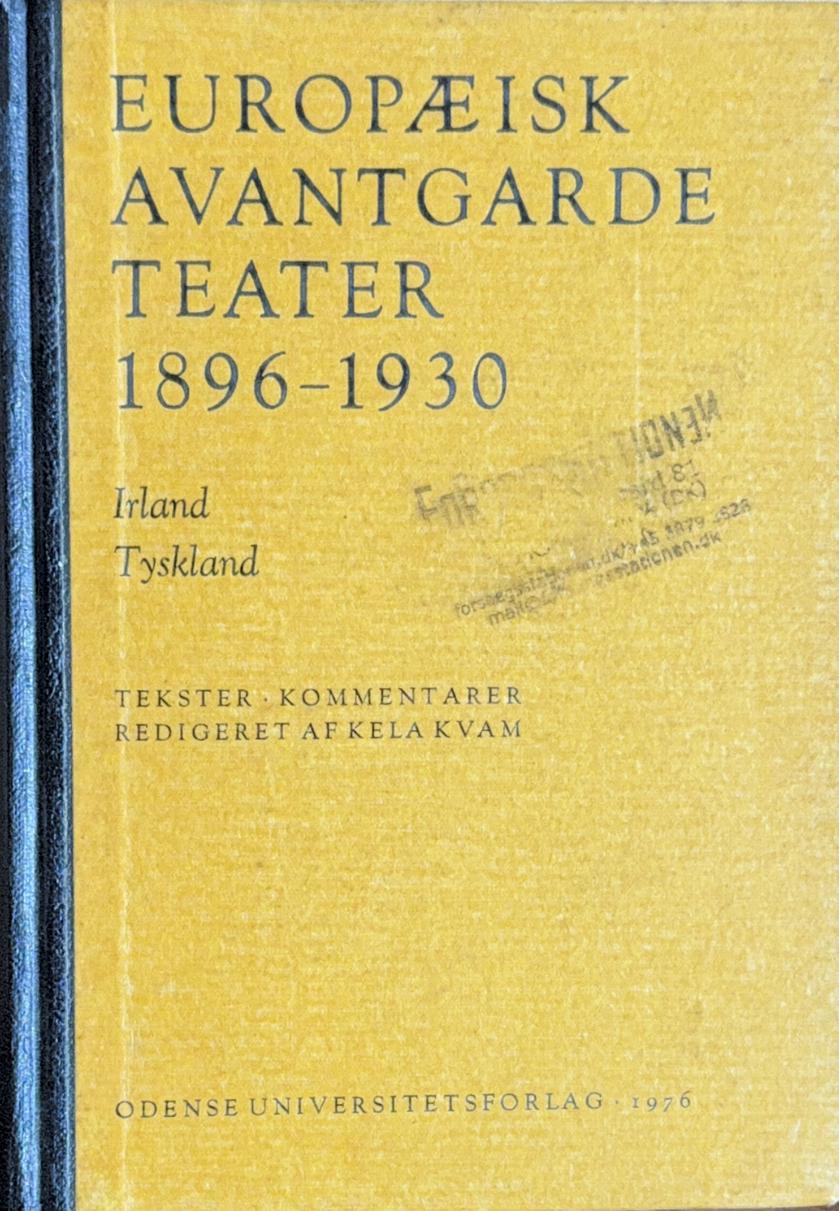 Europæisk avantgarde teater 1896-1930 (Irland, Tyskland)