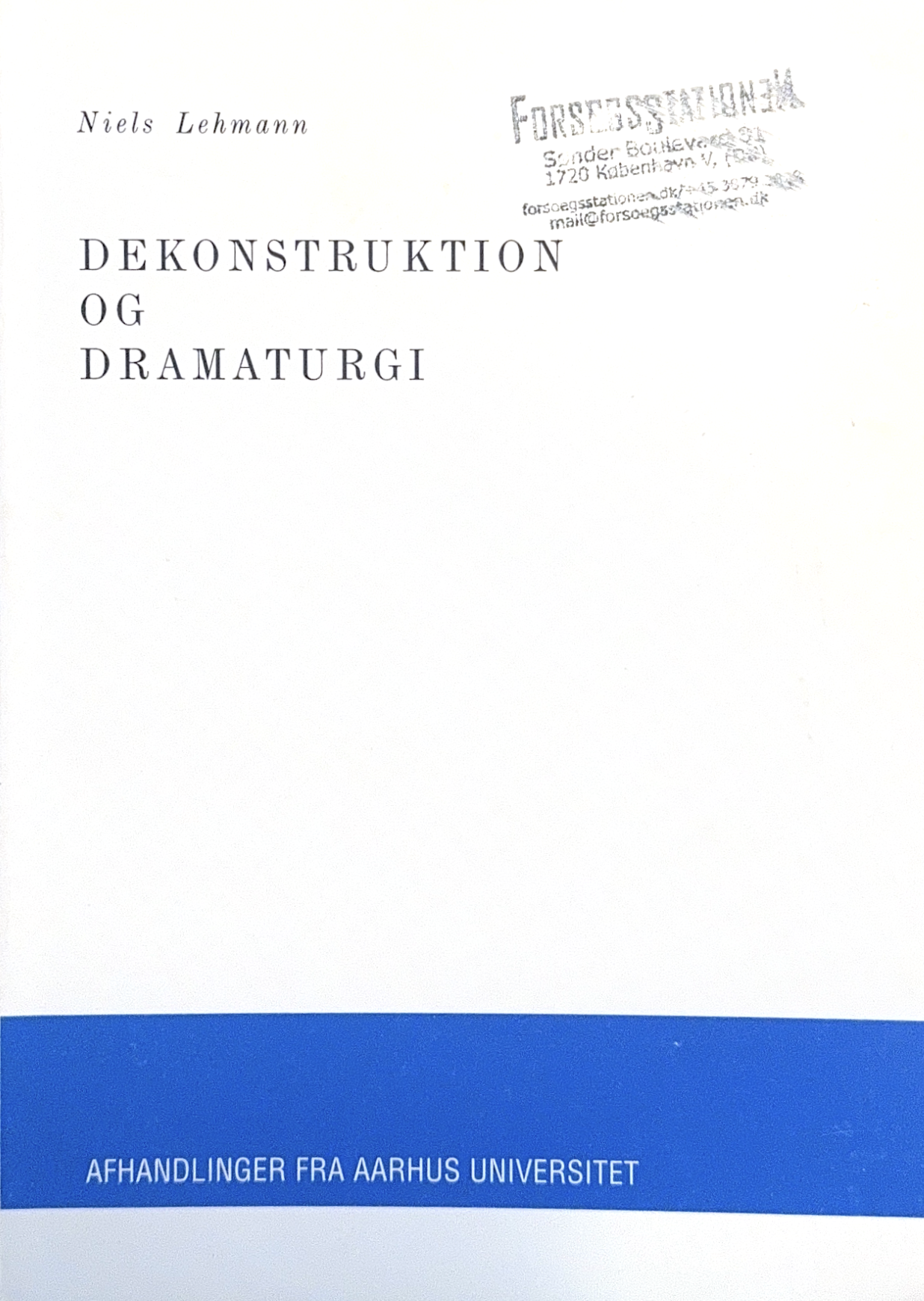 Dekonstruktion og dramaturgi