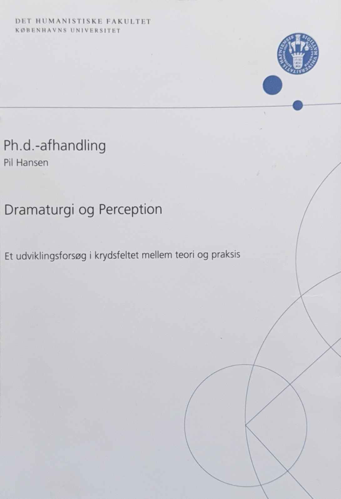 Dramaturgi og Perception