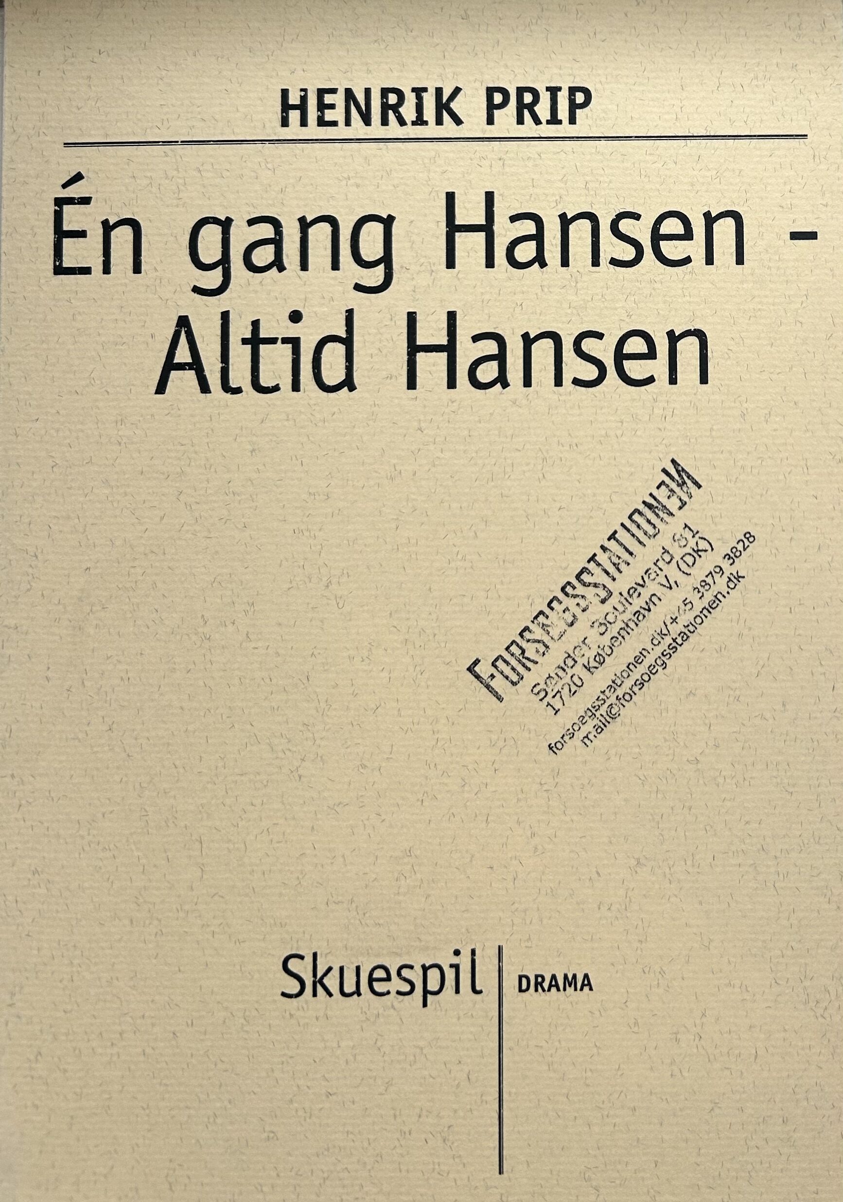 Én gang Hansen – Altid Hansen