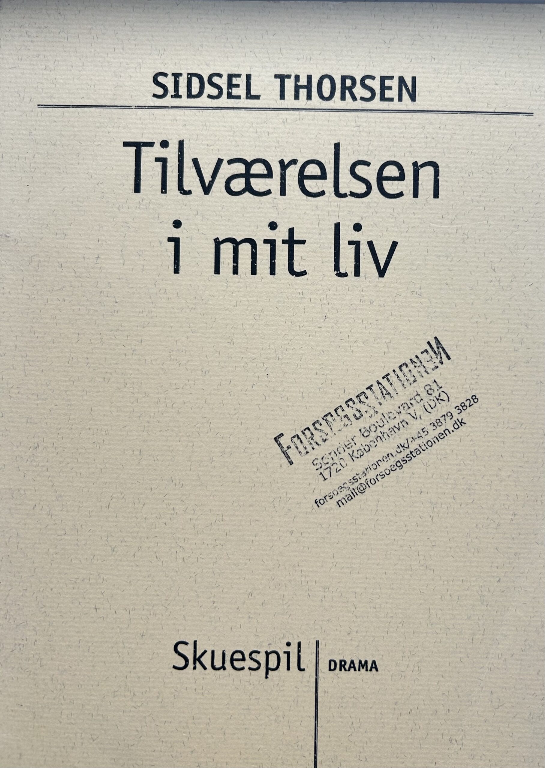 Tilværelsen i mit liv