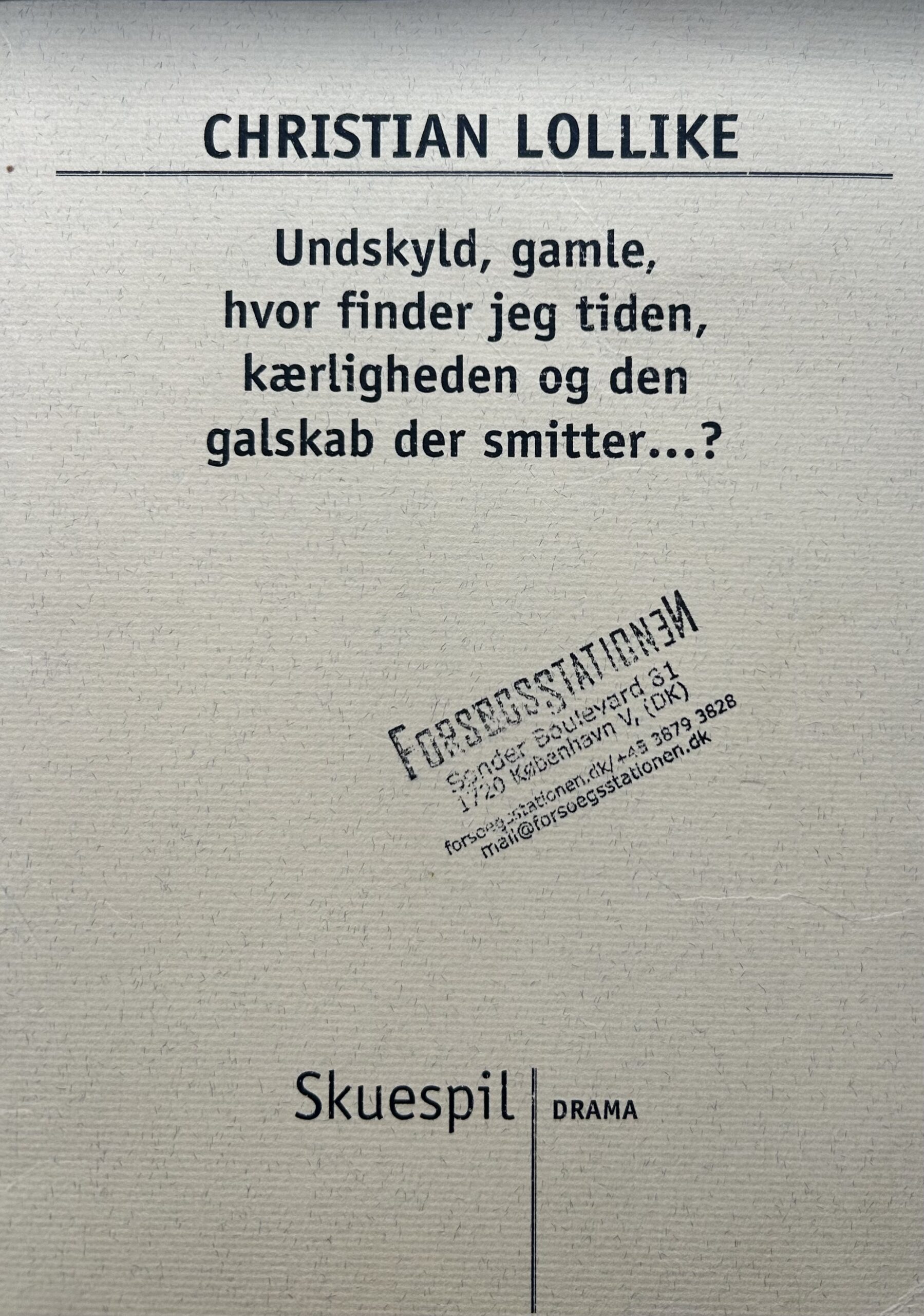 Undskyld, gamle …