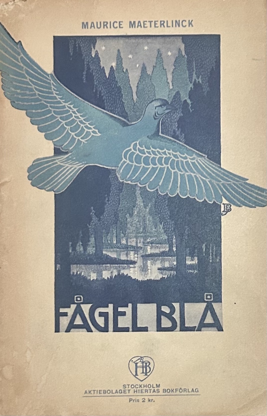 Fågel blå