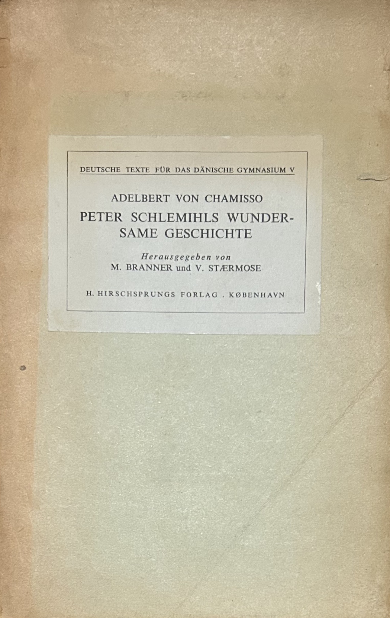 Peter Schlemihls Wundersame Geschichte